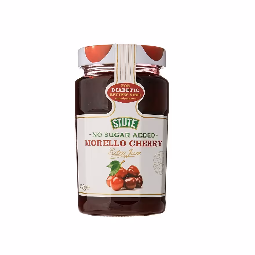 مربای بدون قند و دیابتی Stute با طعم آلبالو وزن 430 گرم