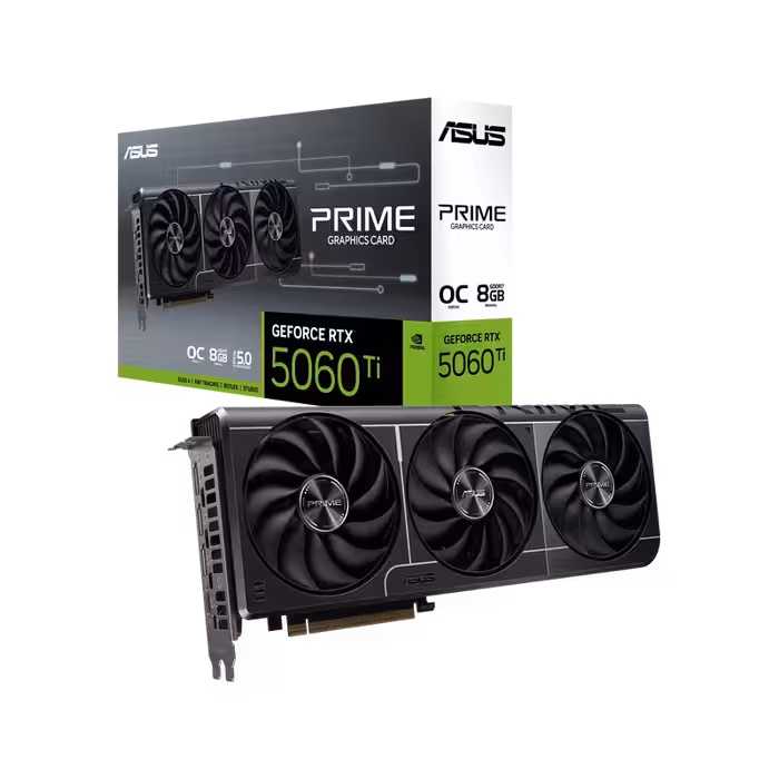 کارت گرافیک ایسوس VGA ASUS RTX 5060Ti PRIME OC 8GB GDDR7