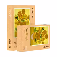 پازل شیشه ای استینو 1000 تکه طرح ونگوگ (کد 12107)،(باجعبه)