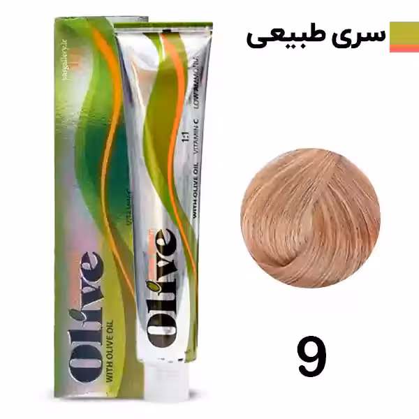 رنگ مو الیو بلوند خیلی روشن olive شماره 9