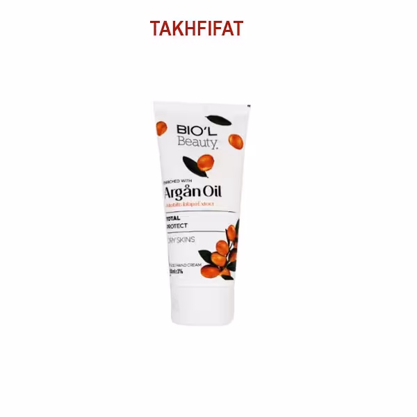 کرم تیوپی مرطوب کننده روغن آرگان و لاله عباسی بیول 60 میلی لیتر ( Biol Argan Oil and Mirabilis Jalapa Extract Hand And Face Cream )