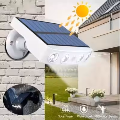 چراغ خورشیدی دیواری با سنسور حرکتی