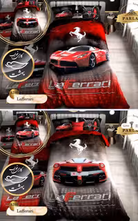 روتختی دورو طرح دار یک نفره پنج تکه پارلاک برند ترکسان کد A280