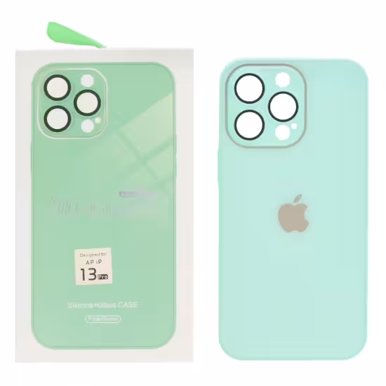 قاب گوشی اورجینال 9D-Glass دور سیلیکون مناسب برای iPhone 13 Pro