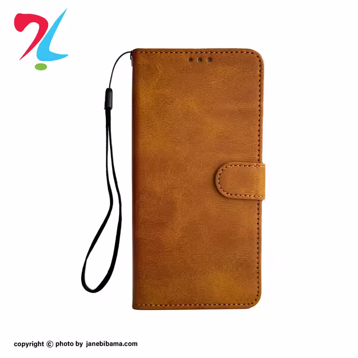 کیف کلاسوری شیائومی redmi a4 مدل مگنتی با محافظ لنز-عسلی