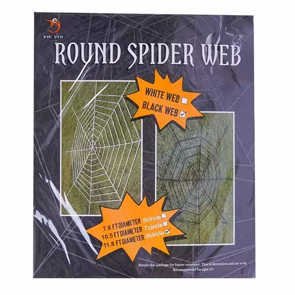 تار عنکبوت هالووین مخمل