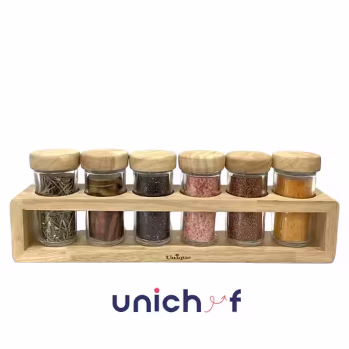 جاادویه فلزی 6عددی مکعبی چوبیUN-6166
