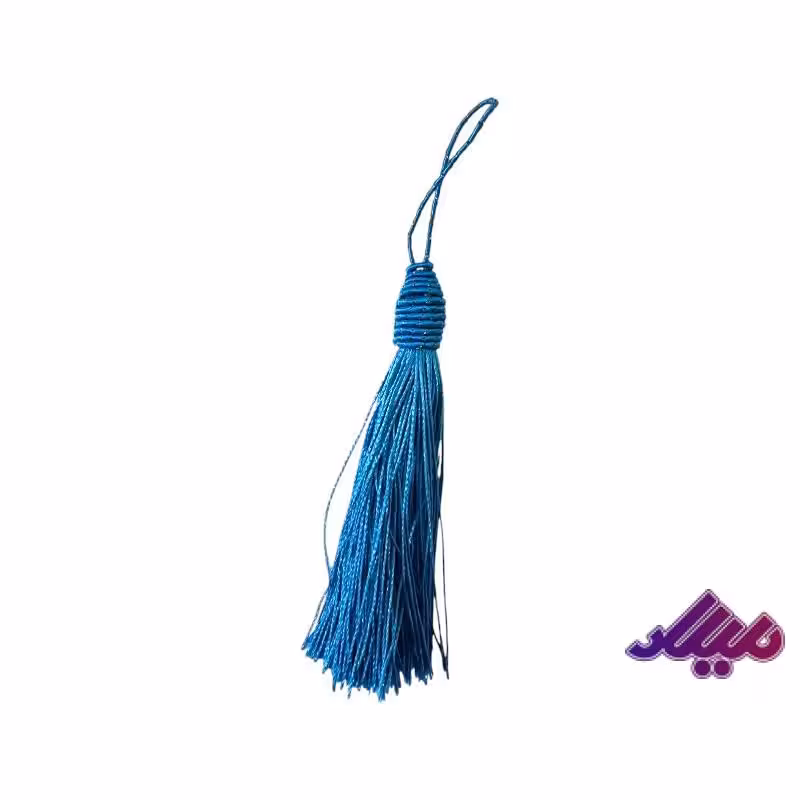 منگوله آبی روشن 10 سانت