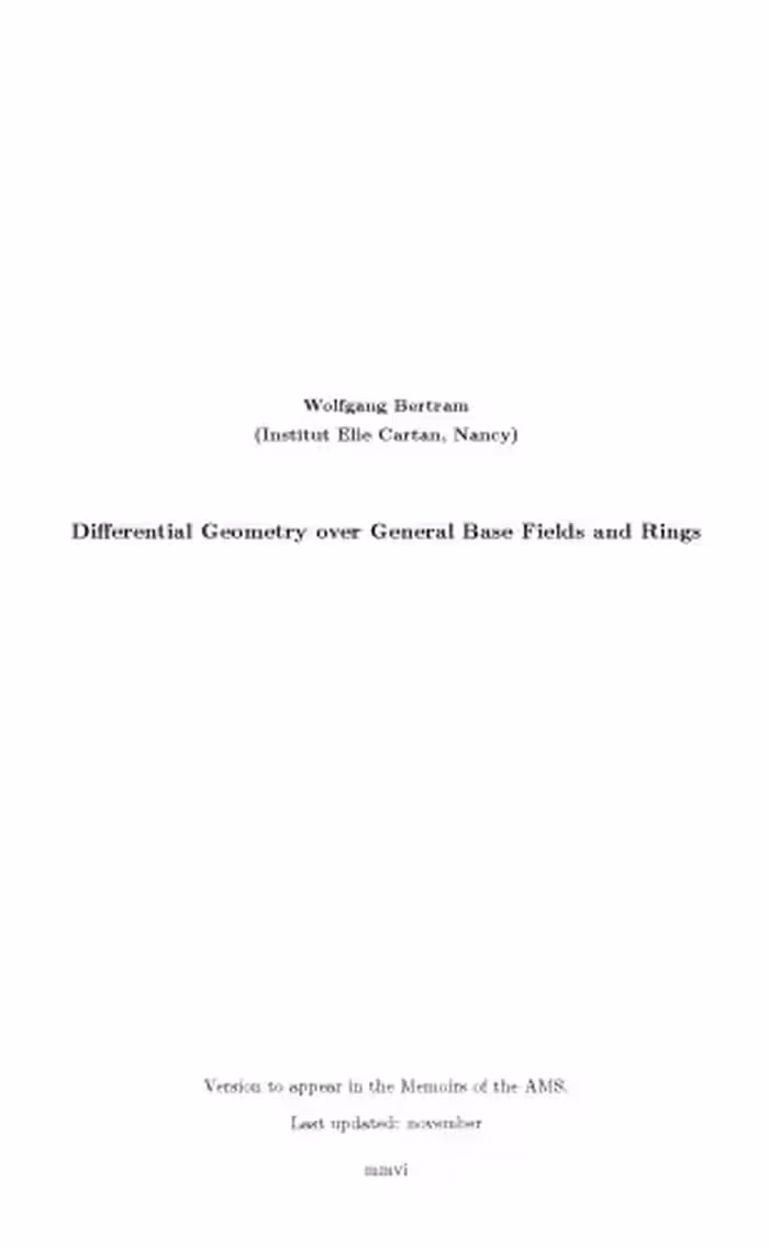 خرید و دانلود نسخه کامل کتاب Differential Geometry, Lie Groups and Symmetric Spaces over General Base Fields and Rings