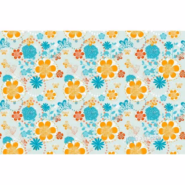 فرش اتاق کودک طرح گل و پروانه - خرید اینترنتی و آسان