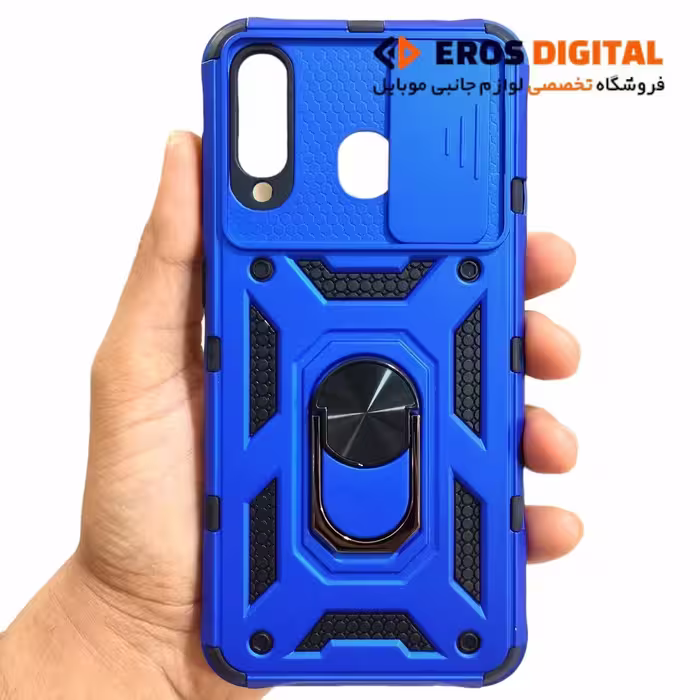 قاب ضد ضربه Samsung Galaxy A50/A50s/A30s محافظ لنز دار کشویی تاندربولت - مشکی