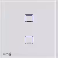 کلید لمسی دو پل نستک سری NE3 کد NE3LS01XG2