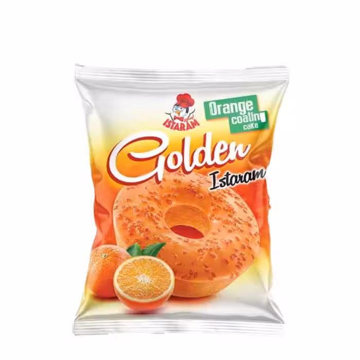 کیک حلقه ای روکش دار پرتقالی ایسترم 55 گرمی
