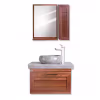 ست کابین روشویی و آینه باکس چارسو مدل سیروان (طول 50 و cm70)