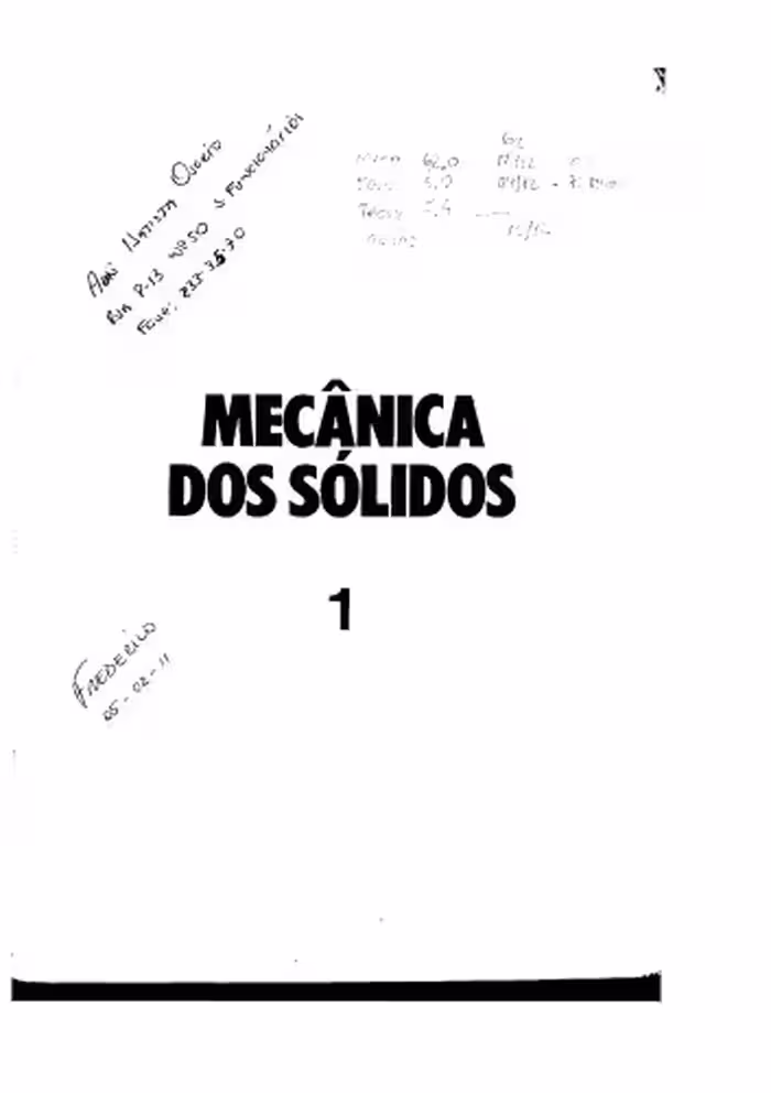 خرید و دانلود نسخه کامل کتاب Mecânica dos Sólidos