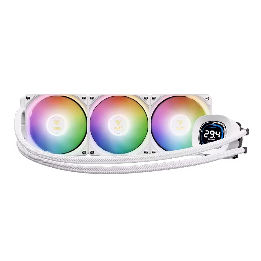 خنک کننده پردازنده گیم دیاس AURA GL360 DIGITAL White | فروشگاه گیمینگ تکاف