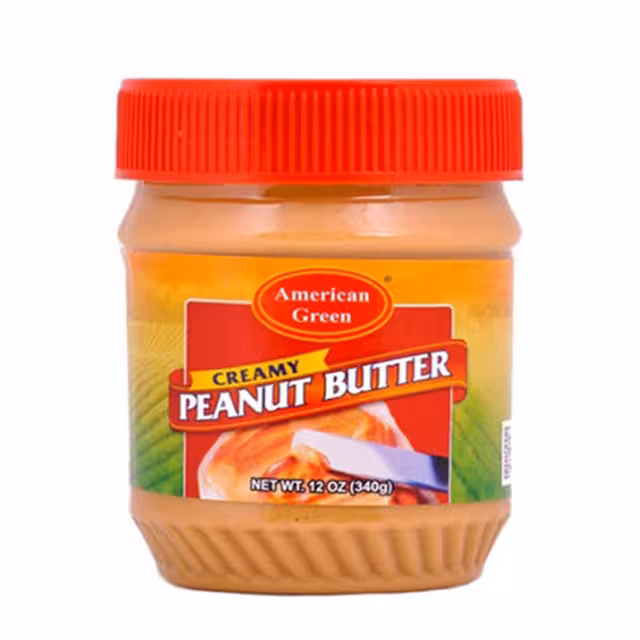 کره بادام زمینی آمریکن گرین مدل کرمی 340 گرمی