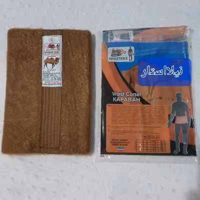 کمربند و کلیه بند دو رویه ی پشم شتر(گرمای طبیعت)