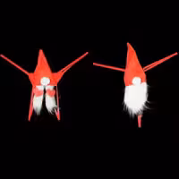 ست شورت زنانه و مردانه مخمل قرمز و خز سفید کد M224