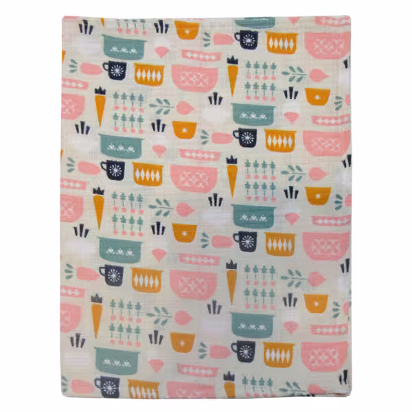 آدرینا دستمال شستشو 70*50 طرح هویج و ماگ