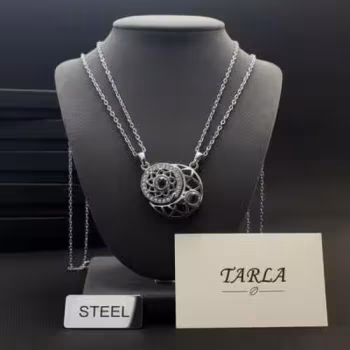 ست گردنبند ماه و خورشید . بهترین هدیه برای ابراز عشق و علاقه.