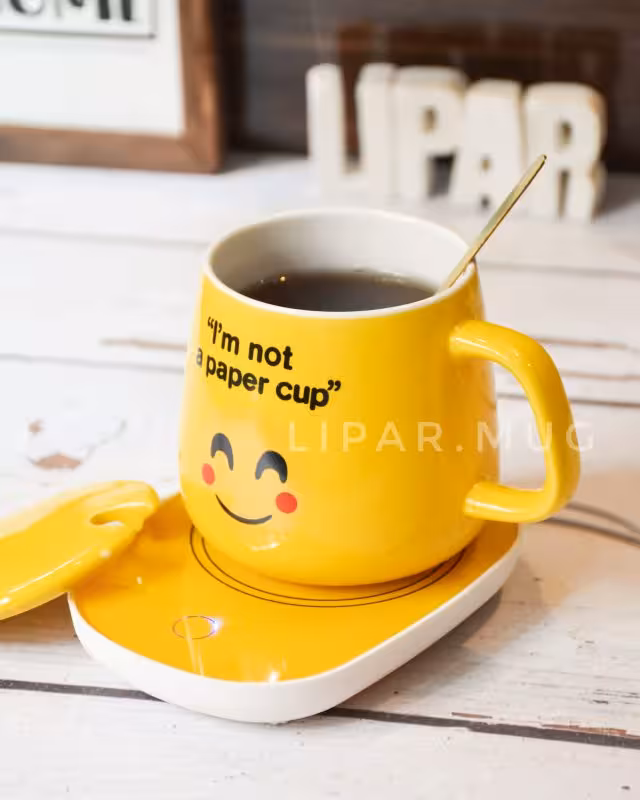 ماگ هیتر دار طرح استیکر