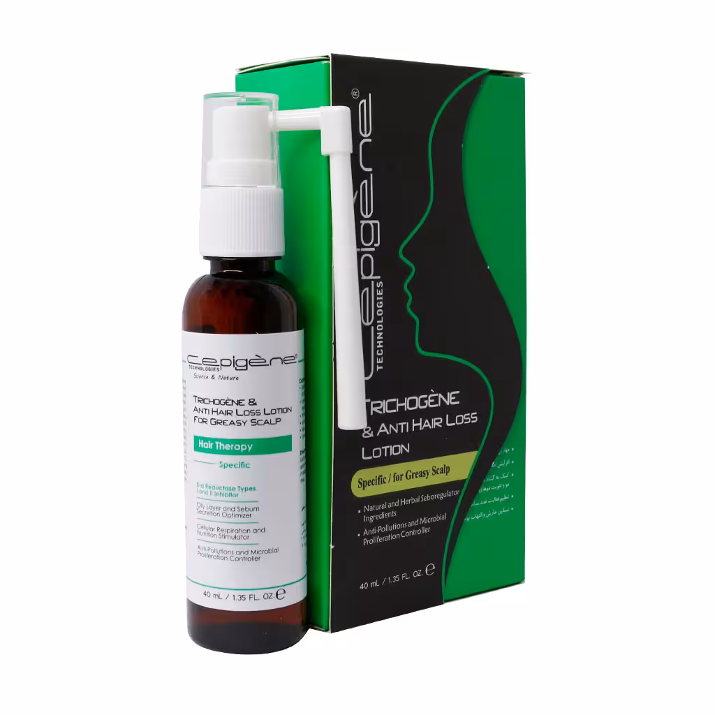 محلول تقویت کننده مو سپیژن مناسب موهای چرب 40 میلی لیتر | Cepigene Teichogene And Anti Hair Loss Lotion