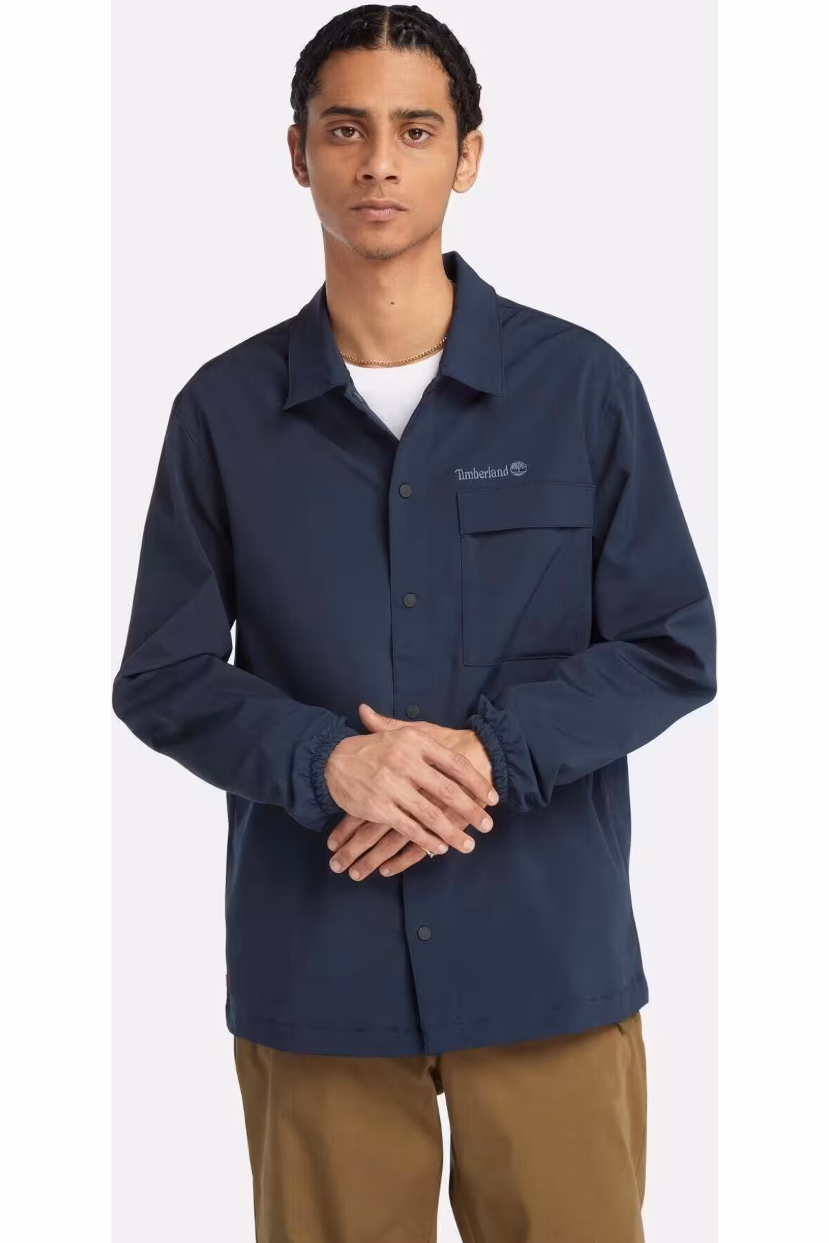 پیراهن بلوز دکمه دار مردانه WINDRESSTANT TFO DWR اورجینال Timberland