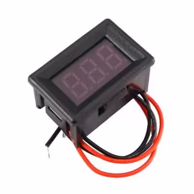 مجموعه 4 عددی ماژول ولتمتر سایز 0.36 اینچ 2 سیمه روپنلی قرمز DC4.5-30V