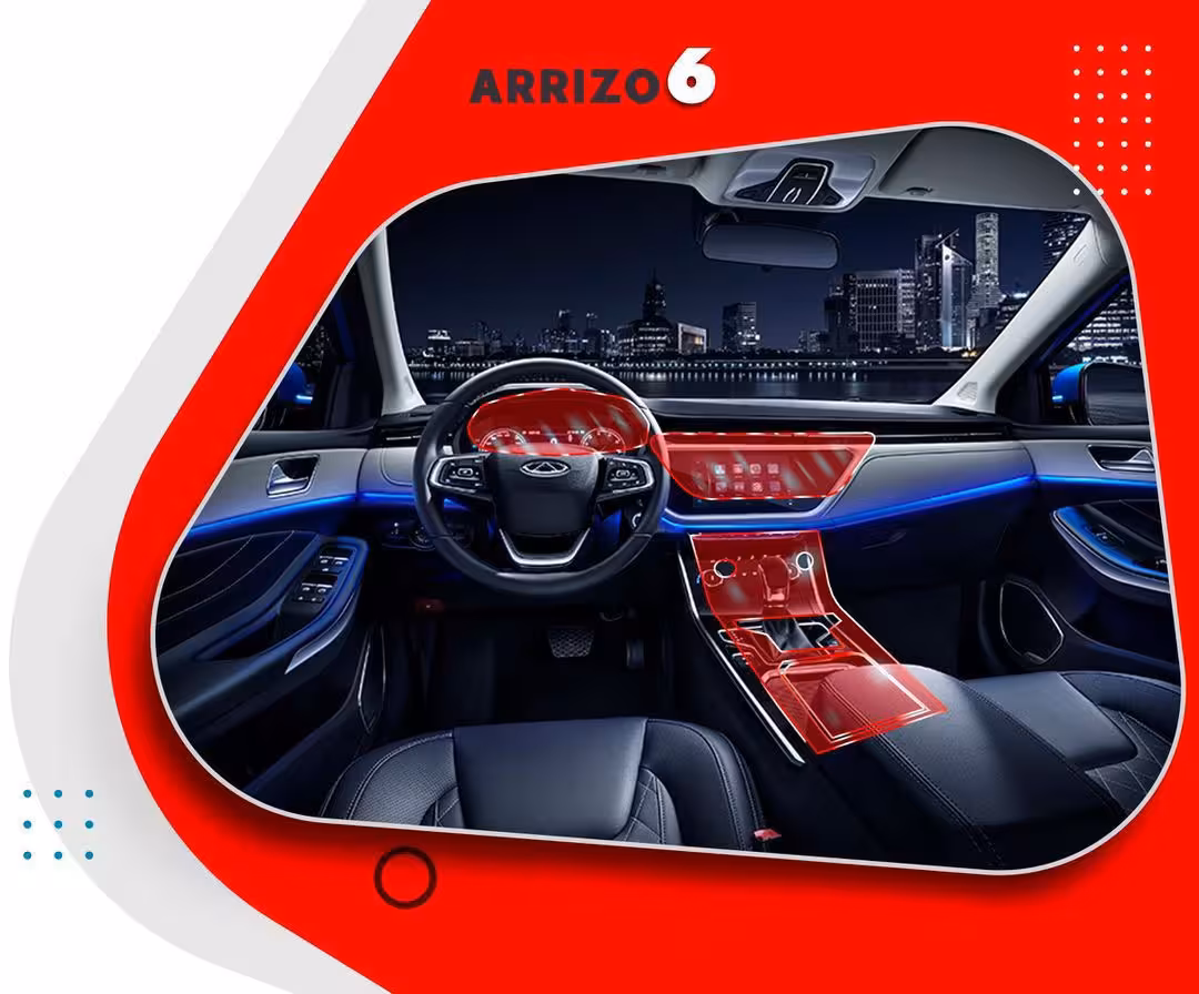 گلس و محافظ کامل خودرو ARRIZO 6 پرو