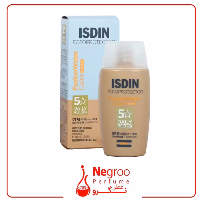 ضد آفتاب فیوژن واتر رنگی مدیوم spf 50 ایزدین