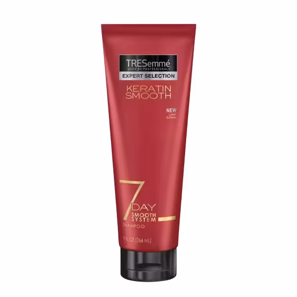 شامپو کم سولفات ترزمه  مدل Keratin Smooth ترمیم موهای خشک و وز در 7روز  حجم 250 میل ساخت لهستان