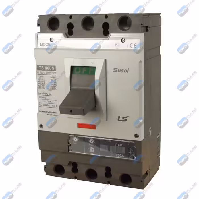 کلید 800 آمپر اتوماتیک کامپکت هیوندای الکترونیکی (قابل تنظیم) سه پل سری TS با کد TS800N ETS 800 3 _قدرت قطع 65KA_تنظیم الکترونیکی: LSI_آمپر فریم 800