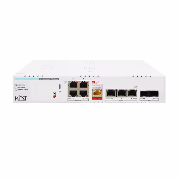 سوئیچ شبکه کی دی تی 10 پورت KDT KP-0406H4SLMT