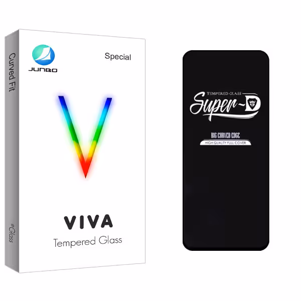 محافظ صفحه نمایش شیشه ای جانبو مدل Viva GlassSuper D مناسب برای گوشی موبایل شیائومی Note 9T