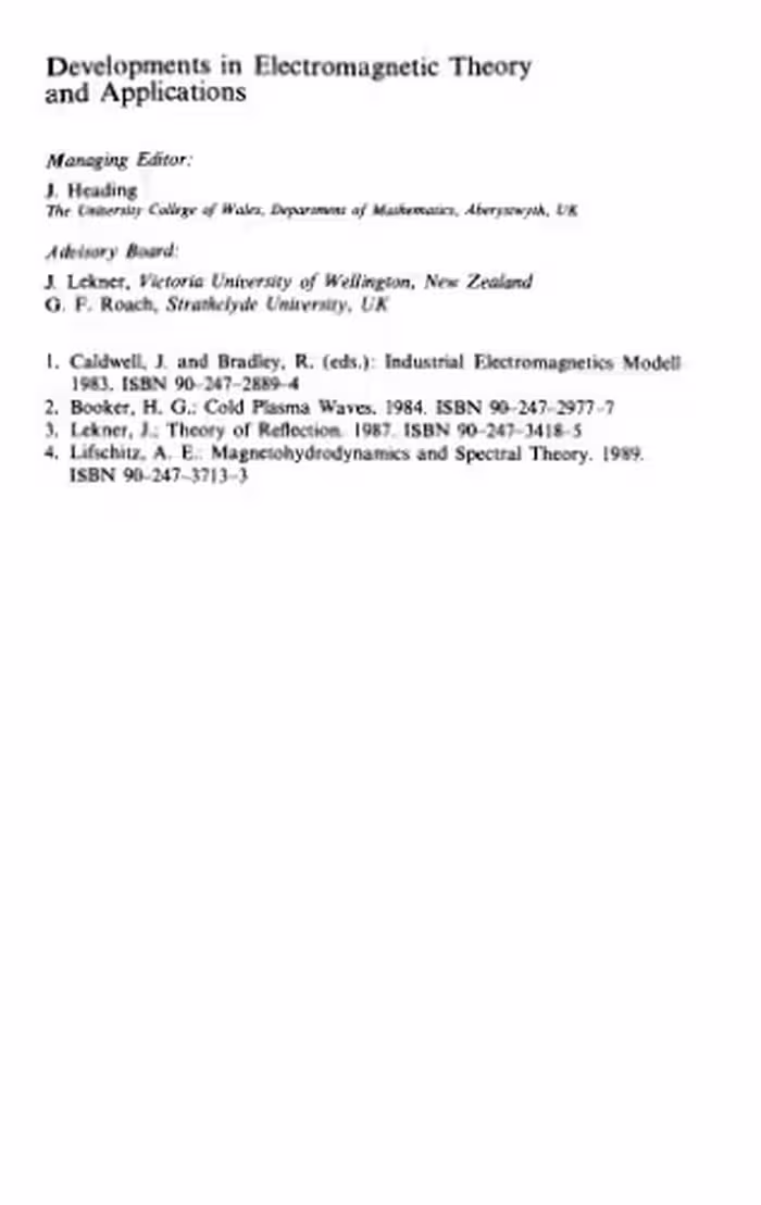 خرید و دانلود نسخه کامل کتاب Magnetohydrodynamics and Spectral Theory