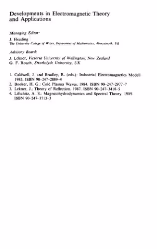 خرید و دانلود نسخه کامل کتاب Magnetohydrodynamics and Spectral Theory