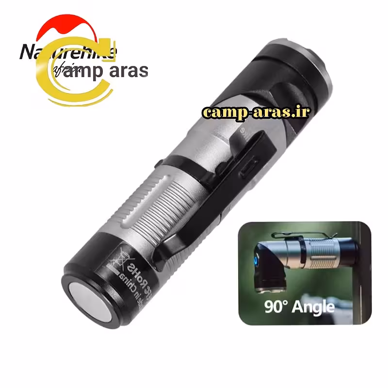 چراغ قوه جیبی چرخان نیچرهایک CNK2450ZM013 شارژی - کمپ آراس
