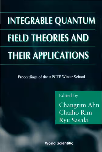خرید و دانلود نسخه کامل کتاب Integrable Quantum Field Theories and Their Applications