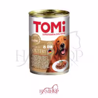 کنسرو سوپر پریوم سگ برند تامی طعم مرغ TOMi 3 Kinds of Poultry super premium dog food 1200g