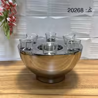 یخدان و جابطری و شات استیل لاکچری بدنه خط دار (سیلور)