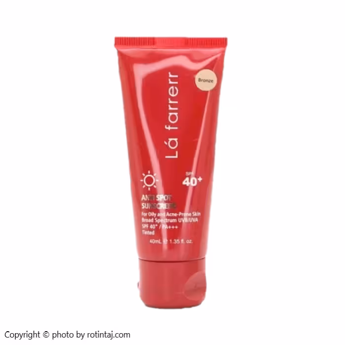 ضد آفتاب و ضد لک رنگ برنز SPF40 پوست چرب و مستعد آکنه لافارر