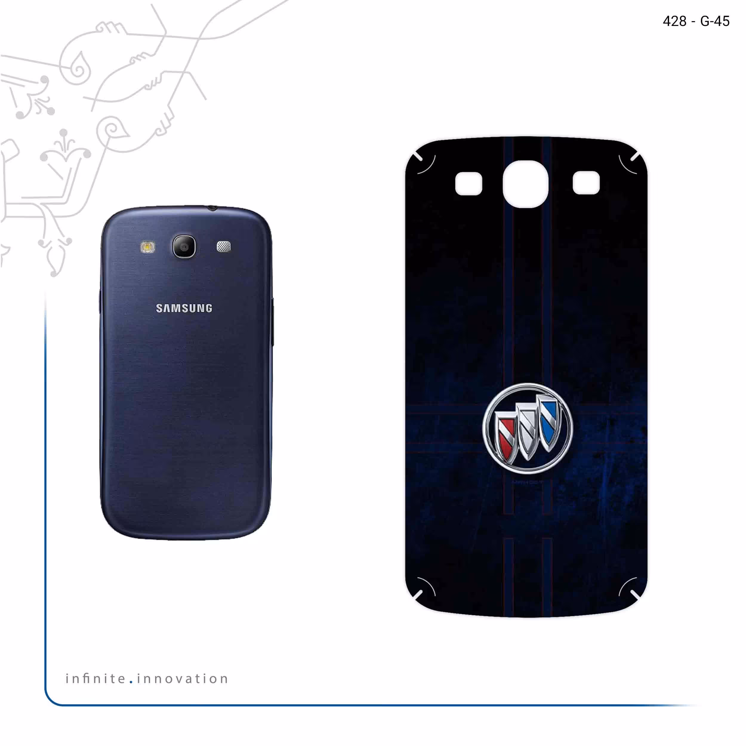 برچسب پوششی ماهوت مدل Buick مناسب برای گوشی موبایل سامسونگ Galaxy S3 Neo