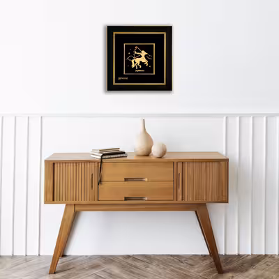 تابلو طلا کوب مارک گلد طرح نماد ماه تولد آذر کد TS3D09