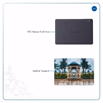 برچسب پوششی ماهوت مدل HAFEZ-Tomb مناسب برای تبلت اچ تی سی Nexus 9 2014