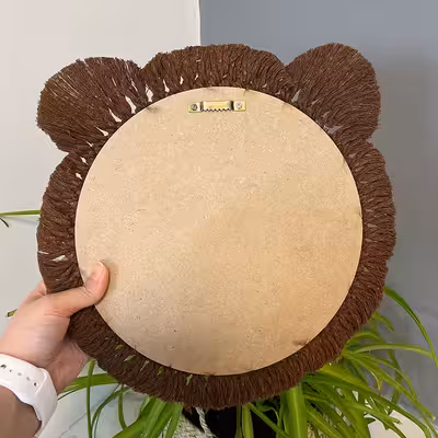 دیوارکوب بافتنی طرح خرس مدل مکرومه کد 2505