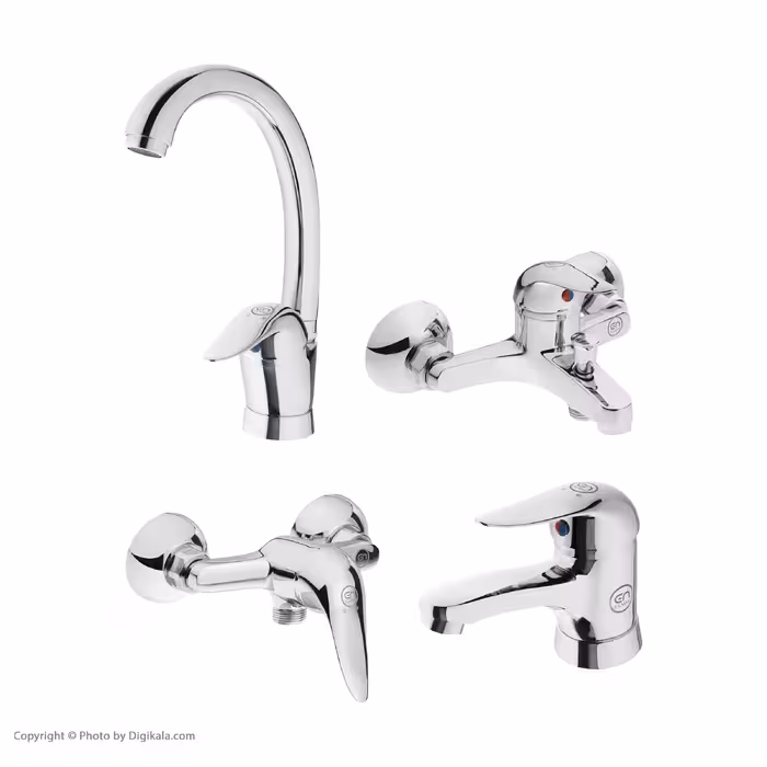 ست شیرآلات ایلمان مدل استار مجموعه 4 عددی