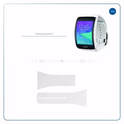 برچسب ماهوت طرح Matte-White مناسب برای ساعت هوشمند سامسونگ Galaxy Gear S