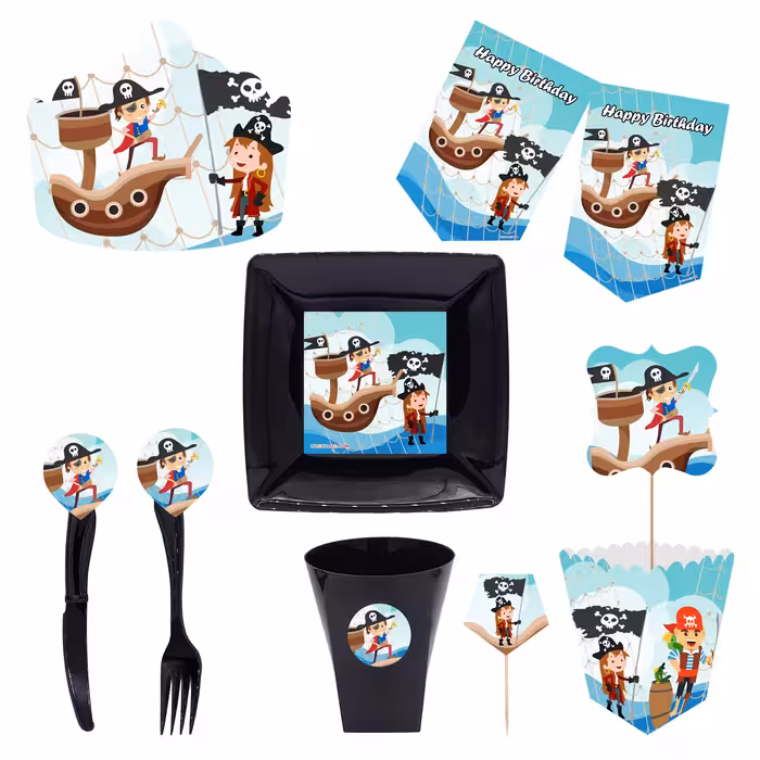  مجموعه 72 عددی تم تولد طرح دزدان دریایی