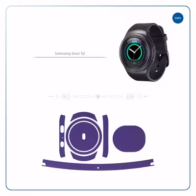 برچسب ماهوت طرح Matte-BlueBerry مناسب برای ساعت هوشمند سامسونگ Galaxy Gear S2